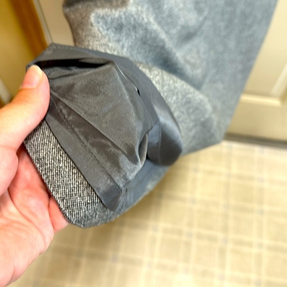 Vintage J Crew Wool Fully Lined Gray Sleeveless Sheath Column Dress size 2 - Picture 5 of 8